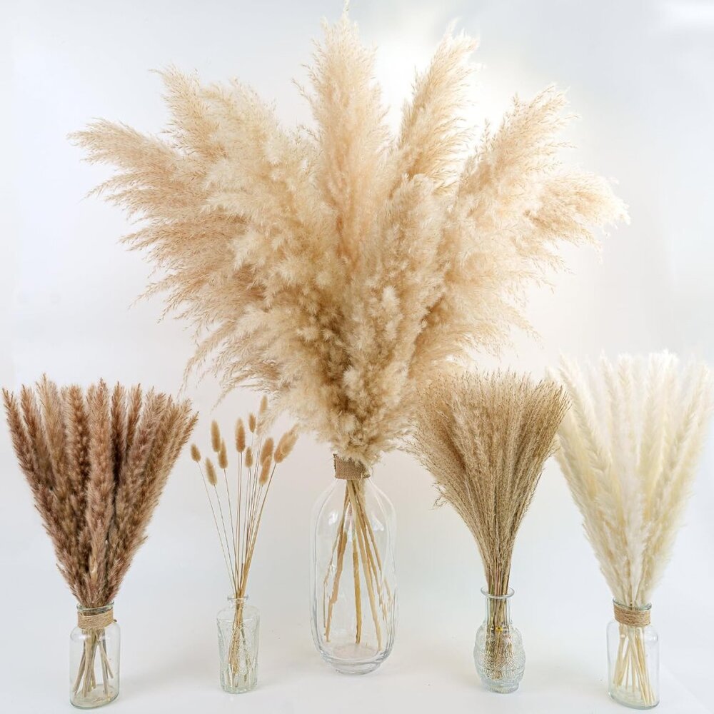 Decorative Tall Pampas Grass for Floor Vase Premium Large Pampas Grass Decor - Picture 4 of 7